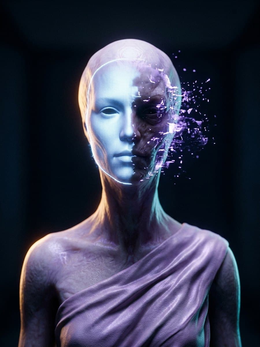 Krizantemli Elçi — holografik maske